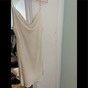 White CowlNeck Urban outfitters Mallory mini dress